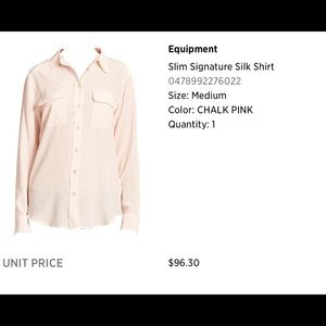 Equipment Signature Slim Silk Shirt
